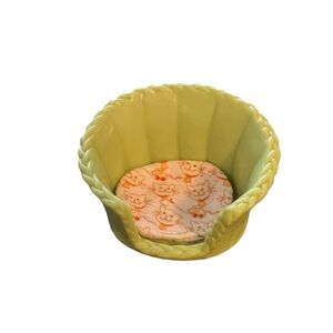 Fisher Price Mattel Loving Family Dollhouse Green Pet Cat Bed 2004